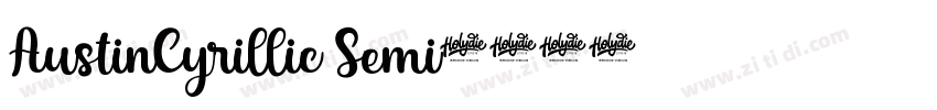 AustinCyrillic Semi字体转换